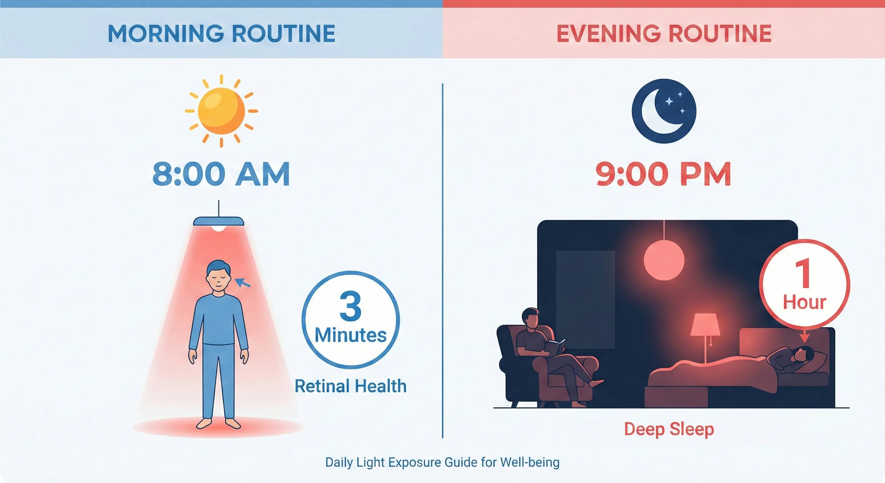 Daily Red Light Exposure Protocol