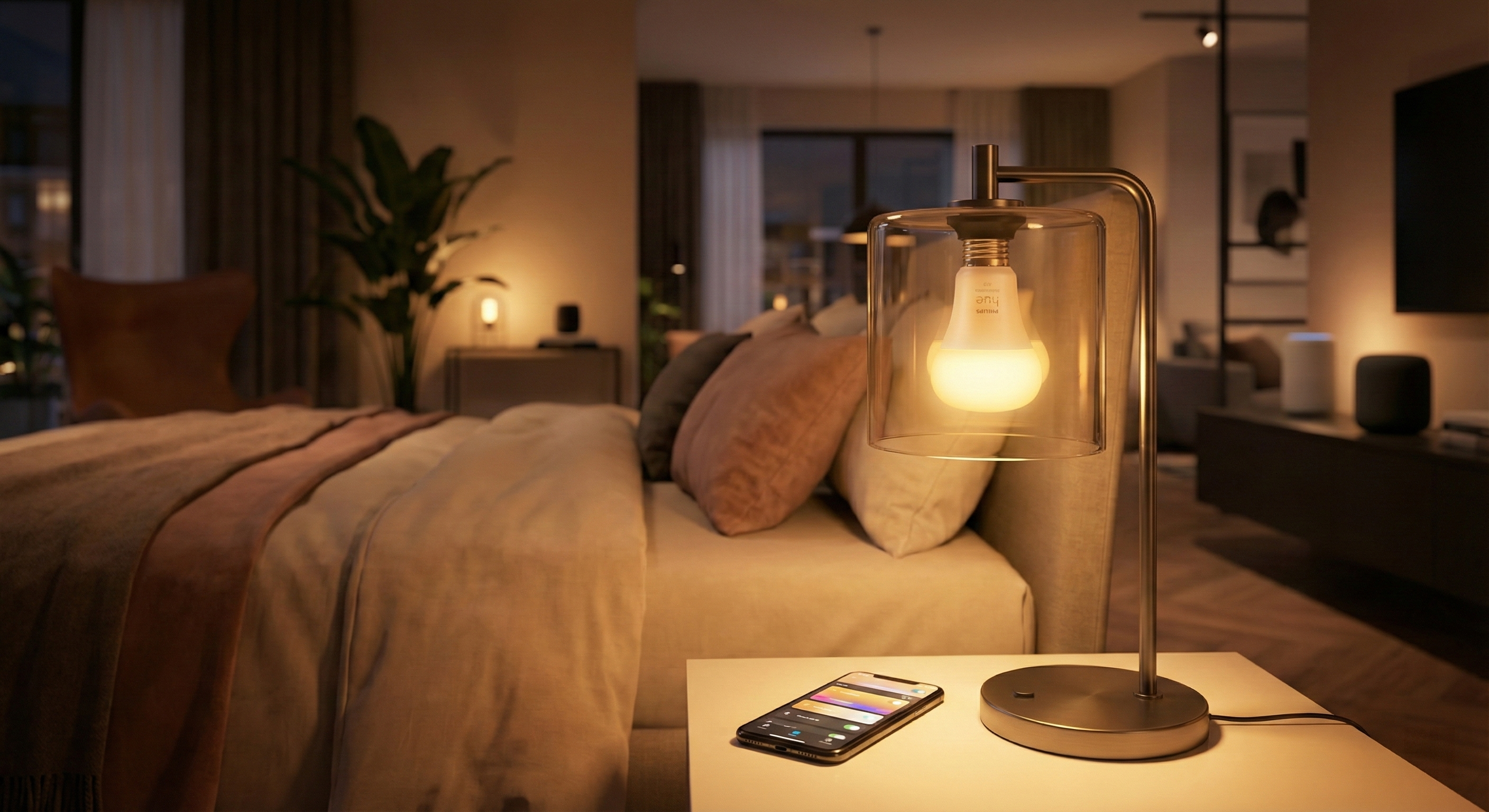 Philips Hue White & Color Ambiance A19 (3-Pack) - Smart LED Bulb 60W