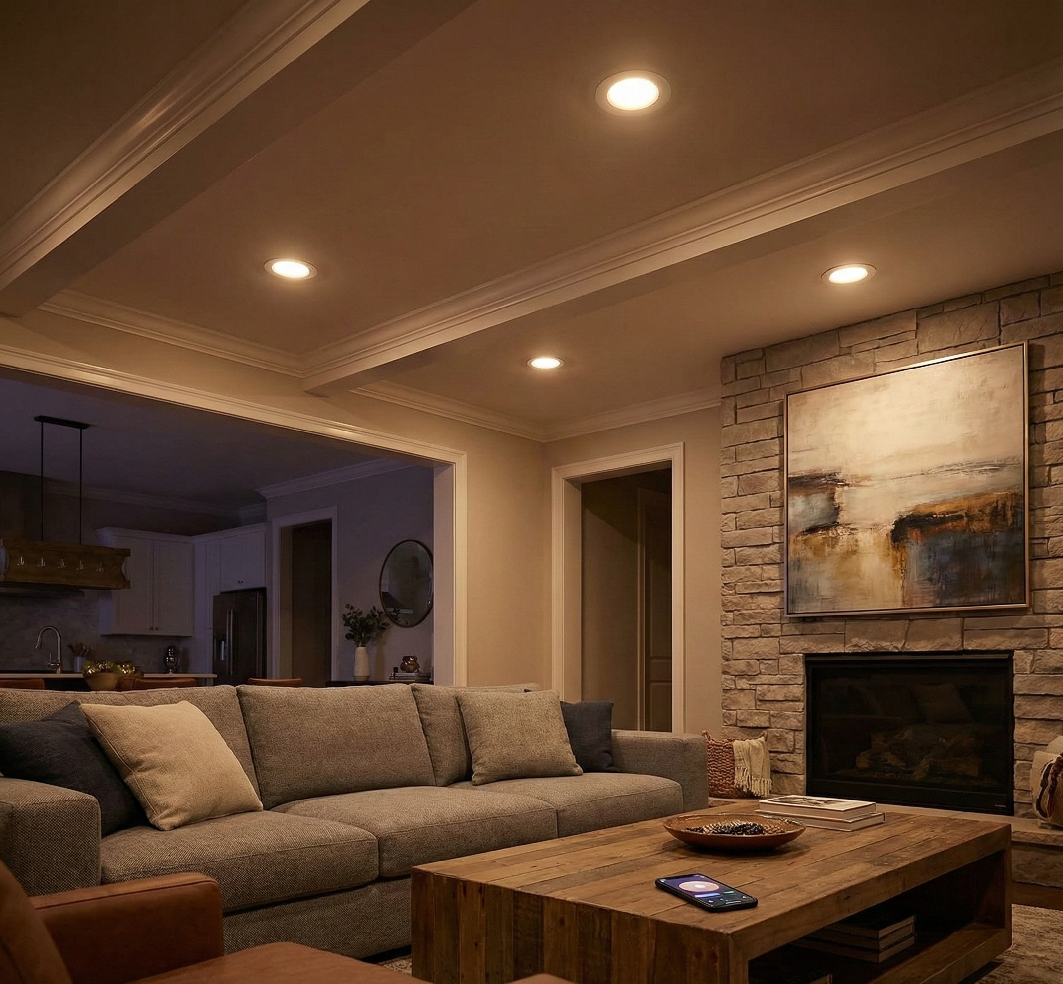 Philips Hue White & Color Downlight 5/6" (4-Pack) - Smart Recessed Light