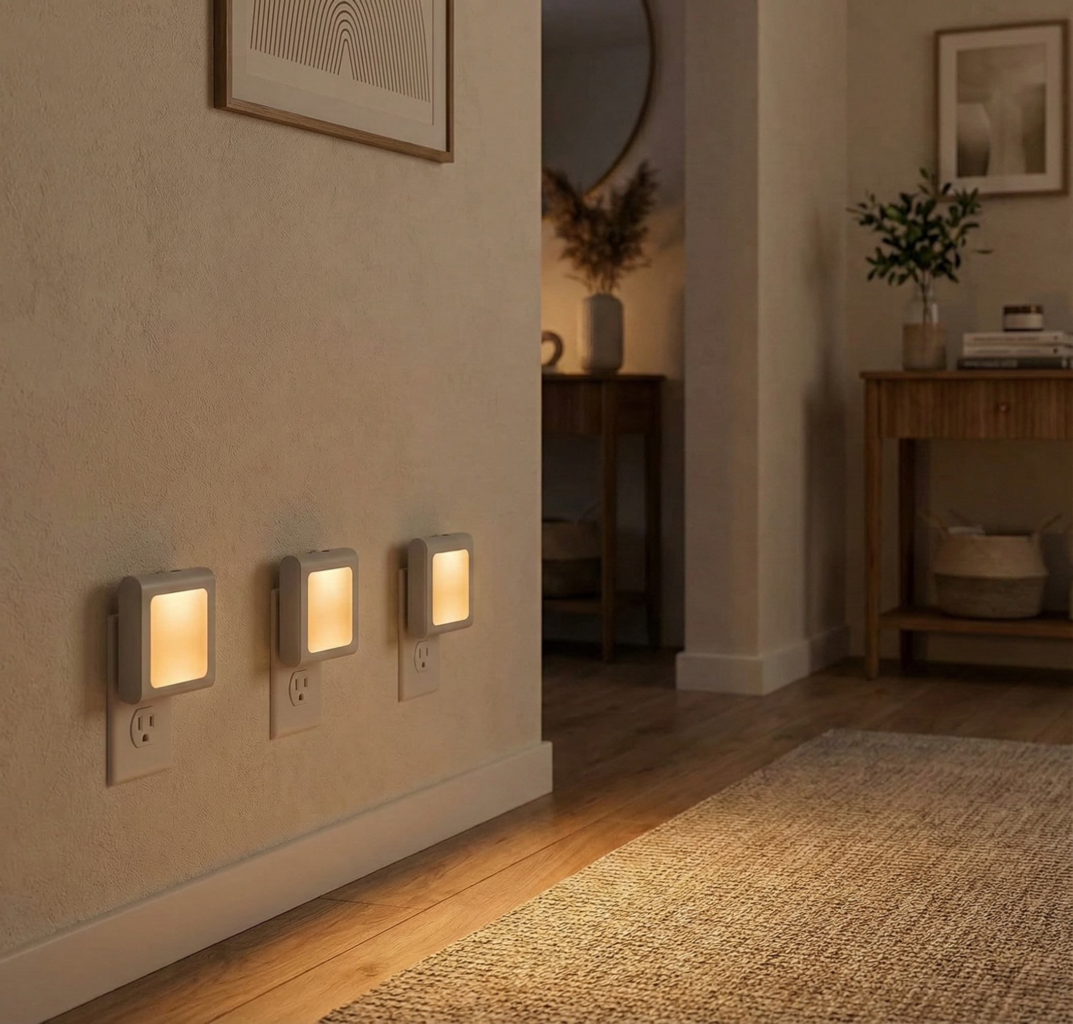 MAZ-TEK Dimmable LED Night Light (4-Pack) - Soft Warm White