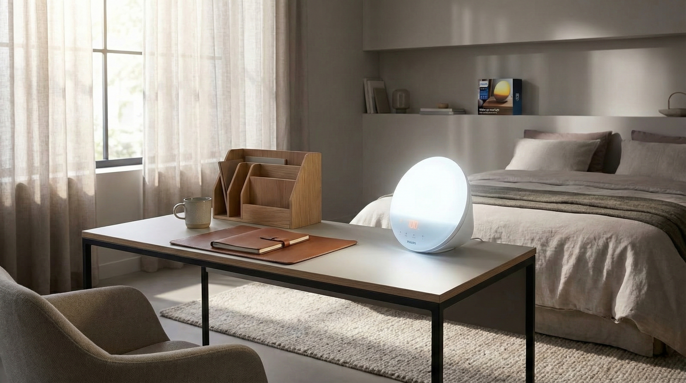 Philips SmartSleep Wake-Up Light - Sunrise & Sunset Simulator (HF3520)